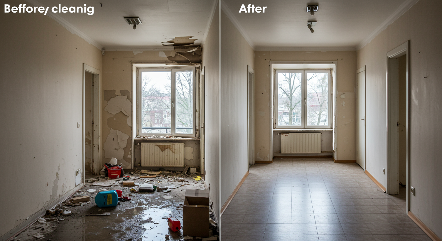 Before and After Emergency Cleanup