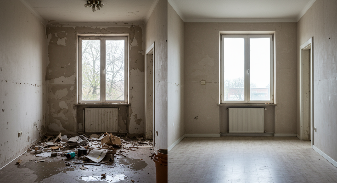 Before and After Emergency Cleanup