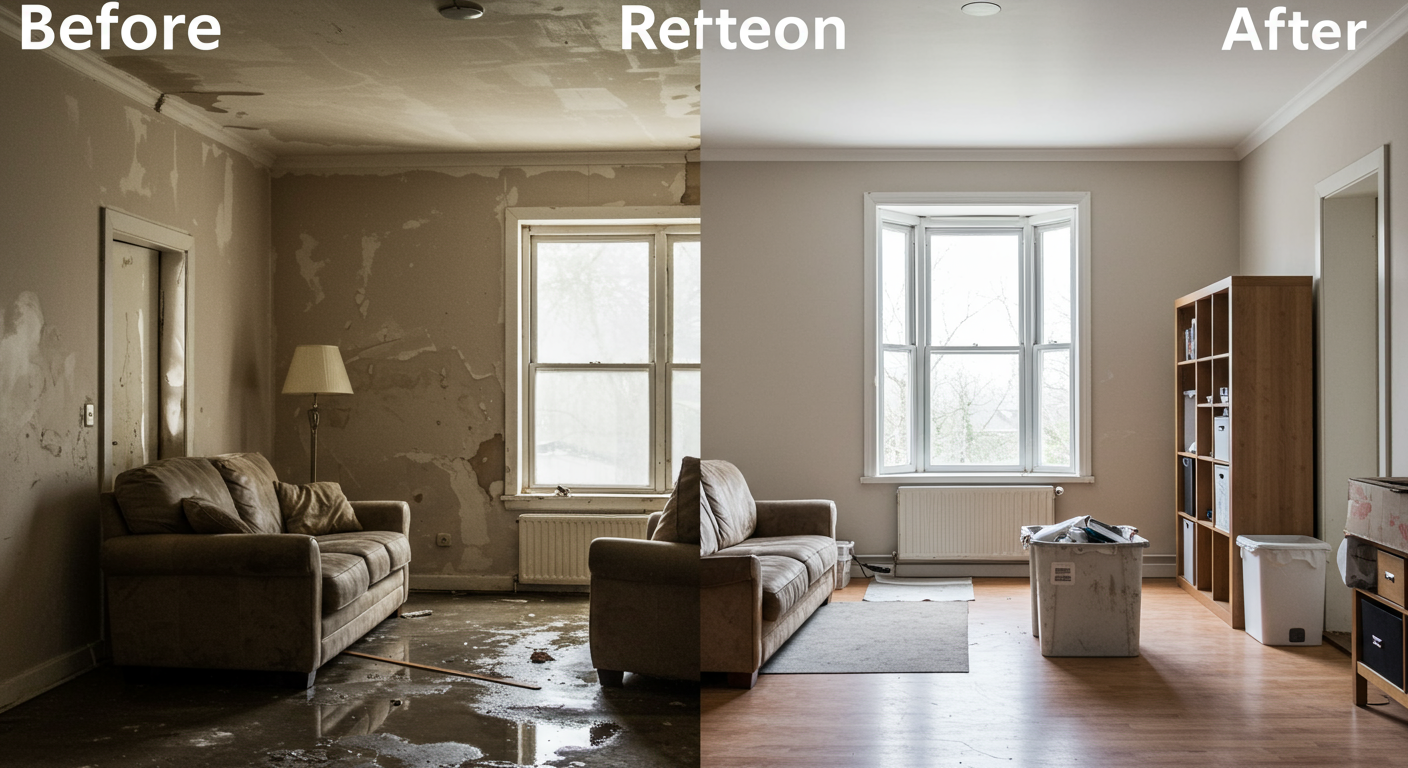 Water Damage Restoration in Action